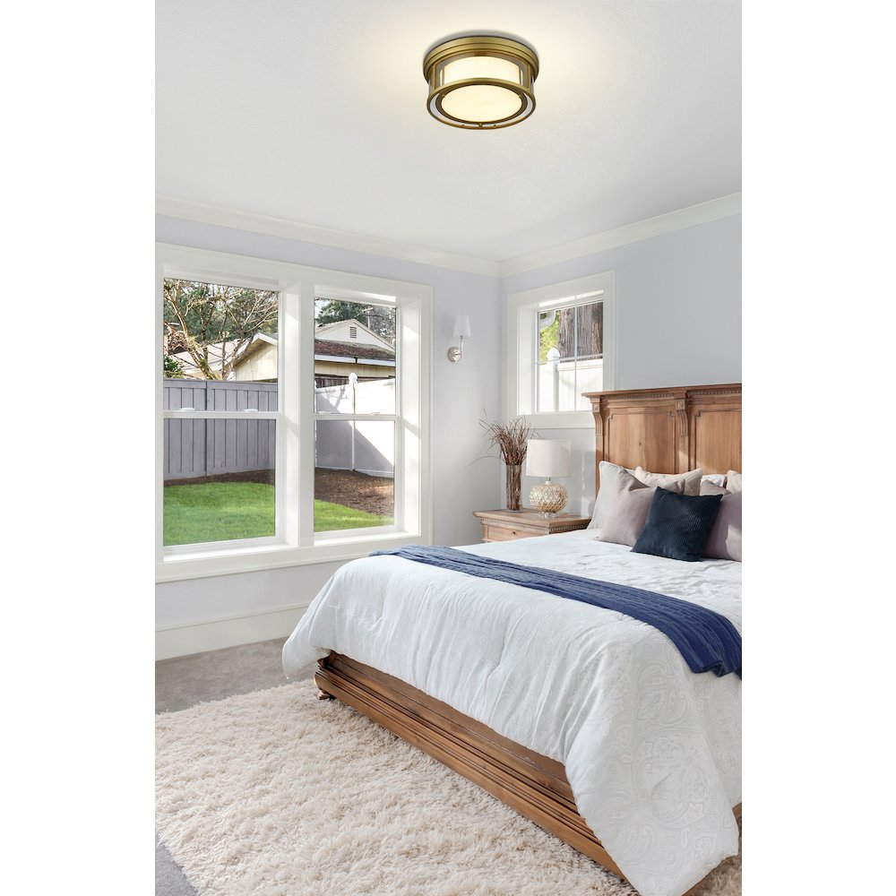 Z-Lite 3 Light Flush Mount. Picture 7