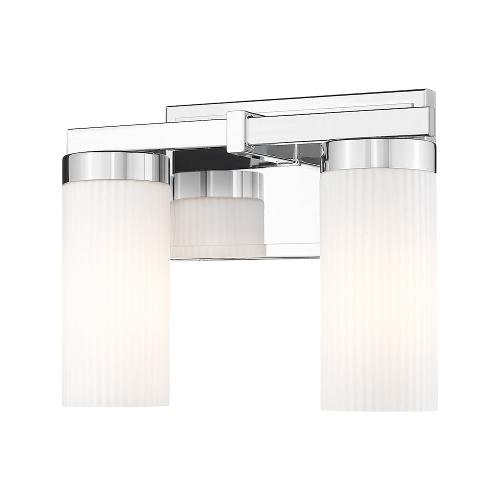 Z-Lite Danica 2 Light Vanity in Chrome color, Steel frame. Picture 1