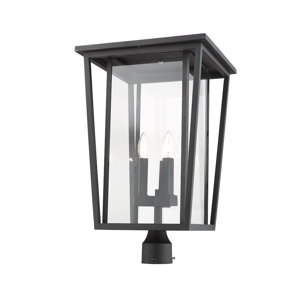 Z-Lite 3 Light Outdoor Post Mount Fixture. Picture 4
