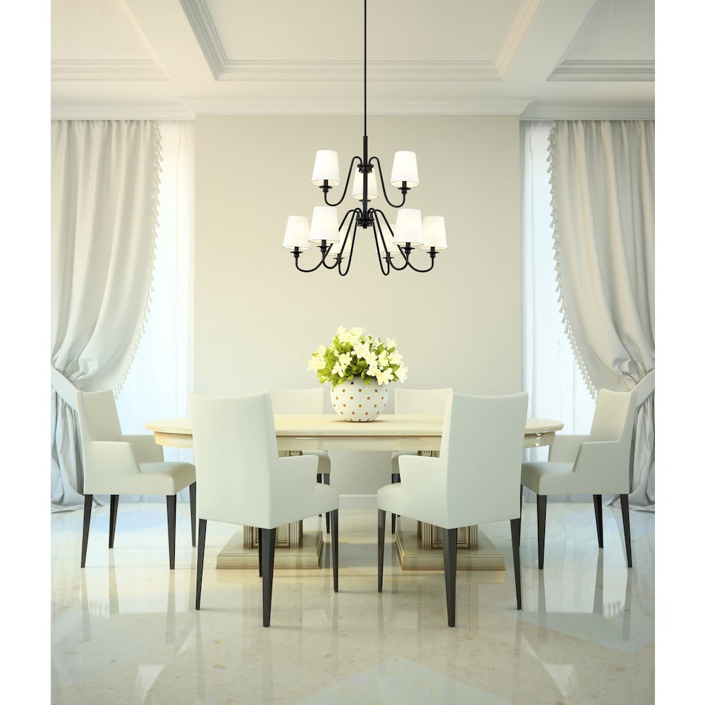Z-Lite 9 Light Chandelier. Picture 7