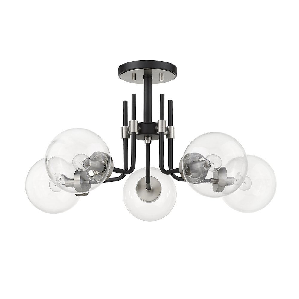 Z-Lite 5 Light Semi Flush Mount. Picture 5