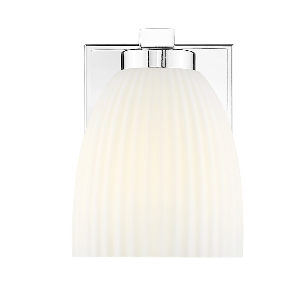 Z-Lite Naya 1 Light Wall Sconce in Chrome color, Steel frame. Picture 2