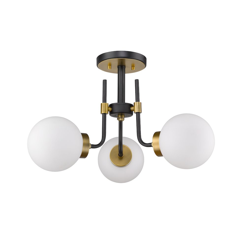 Z-Lite 3 Light Semi Flush Mount. Picture 5