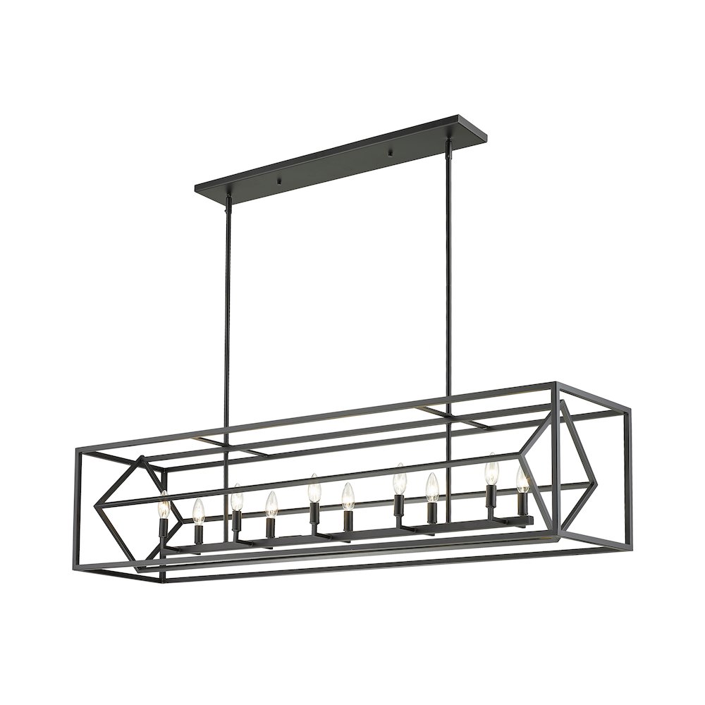 Z-Lite 10 Light Linear Chandelier. Picture 2