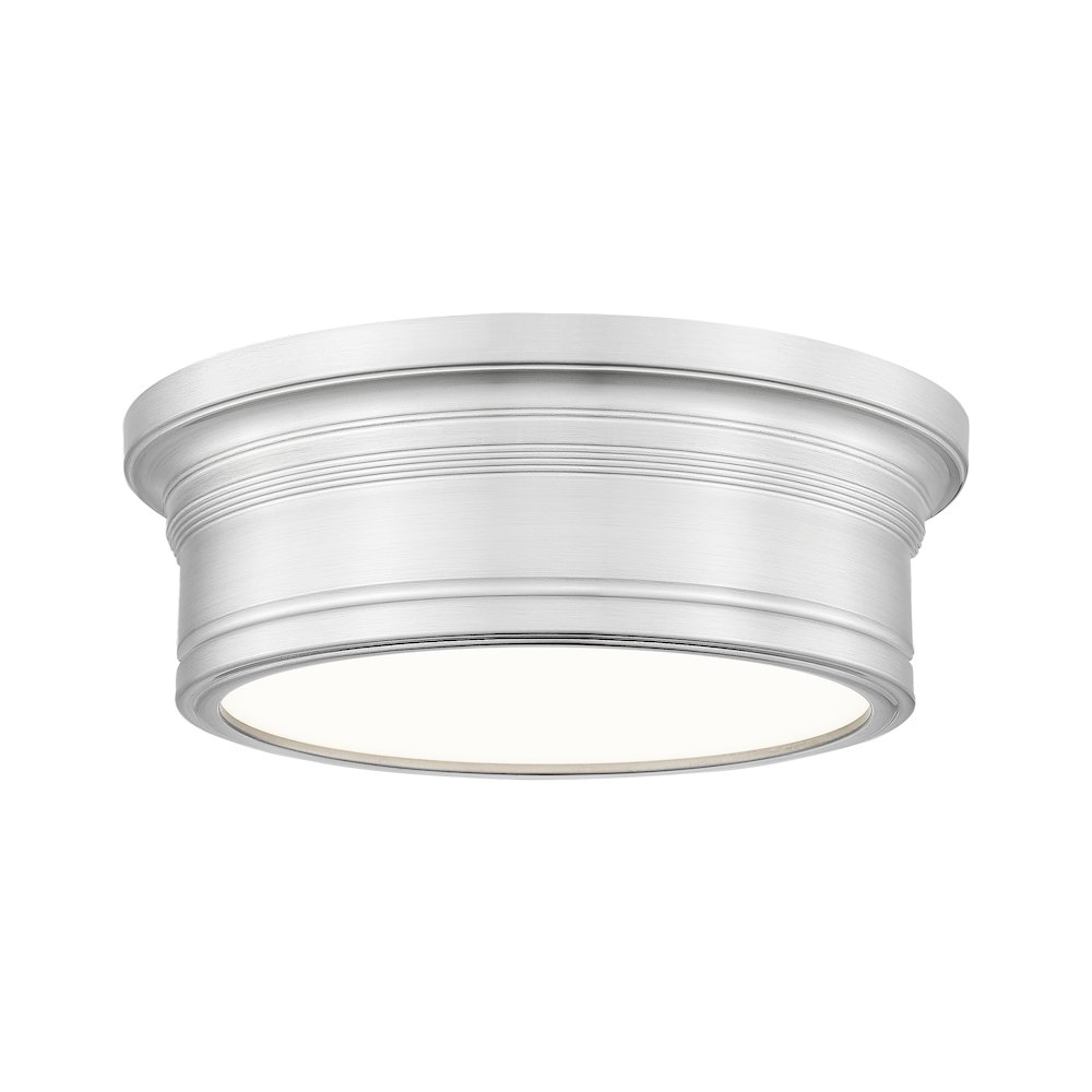 Z-Lite 1 Light Flush Mount, Brushed Nickel. Picture 1
