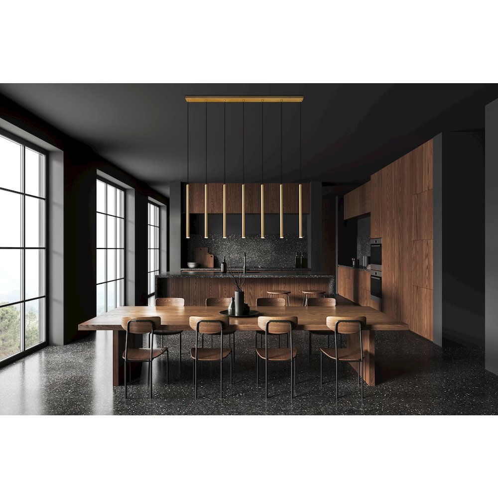 Z-Lite 7 Light Linear Chandelier. Picture 7