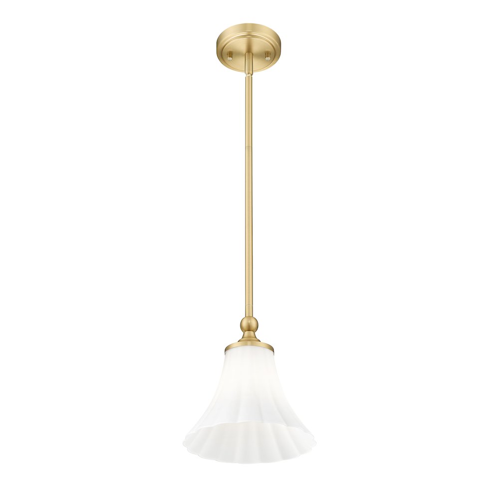 Z-Lite 1 Light Pendant, Modern Gold. Picture 2