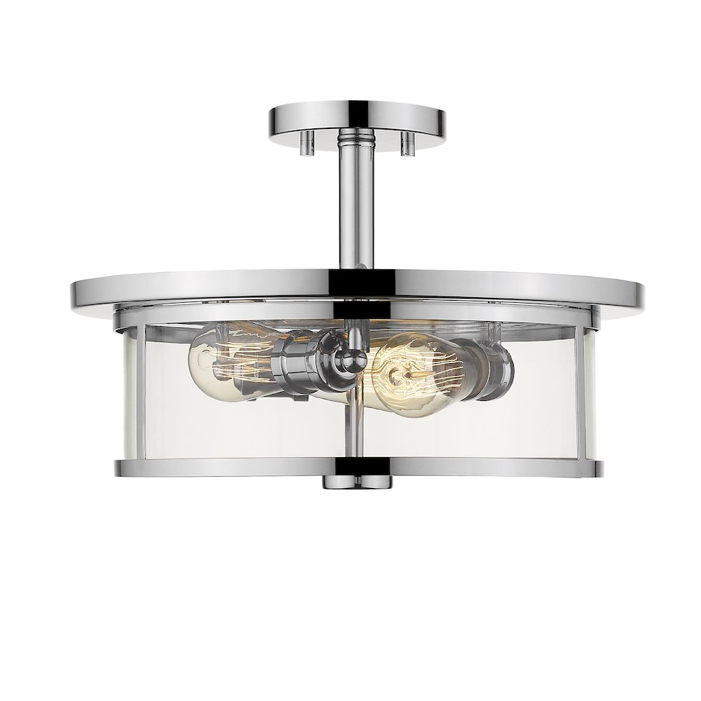 Z-Lite 3 Light Semi Flush Mount. Picture 1