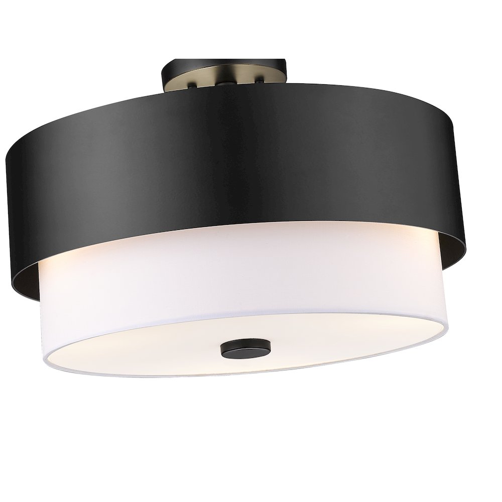 Z-Lite 3 Light Semi Flush Mount. Picture 4