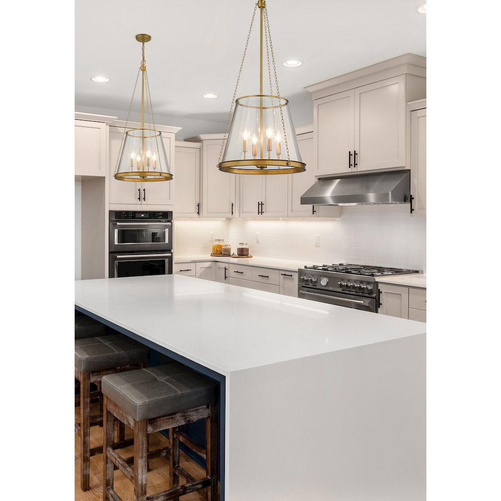 Z-Lite 4 Light Pendant. Picture 7