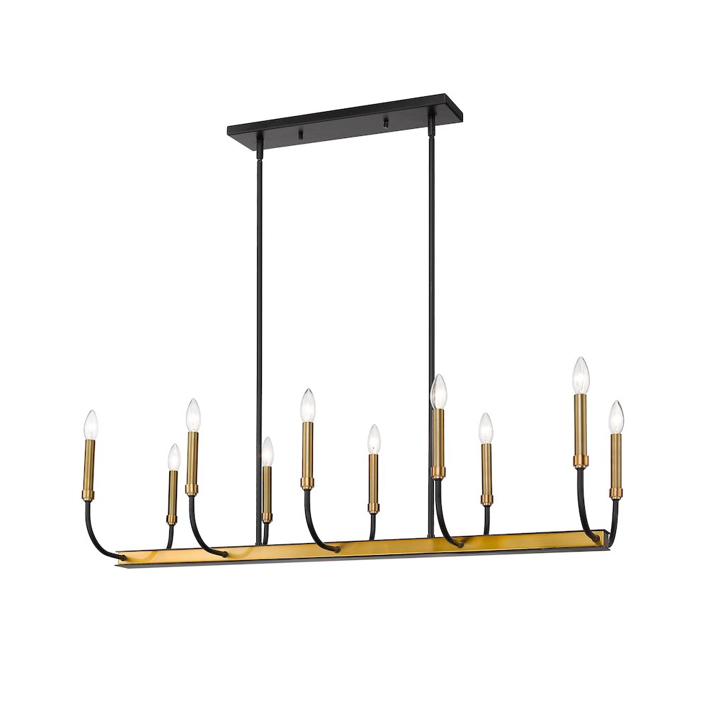 Z-Lite 10 Light Linear Chandelier. Picture 1