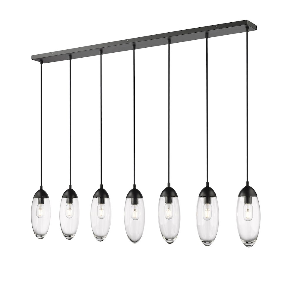 Z-Lite 7 Light Linear Chandelier. Picture 3