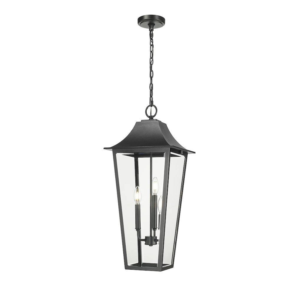 Z-Lite 3 Light Outdoor Chain Mount Ceiling Fixture. Picture 1
