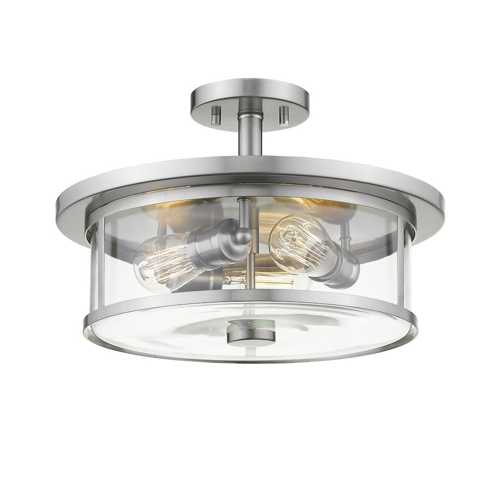 Z-Lite 3 Light Semi Flush Mount. Picture 3