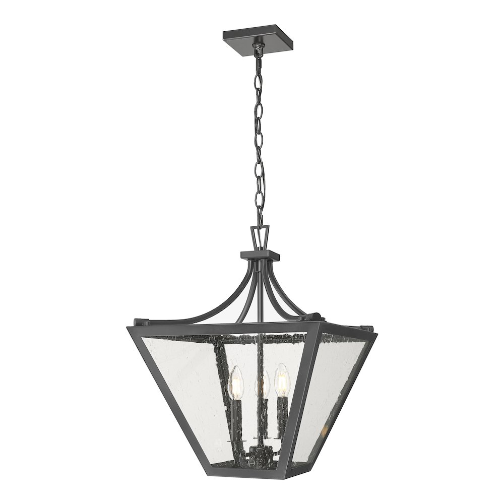 Z-Lite 3 Light Chandelier, Iron Ore. Picture 1
