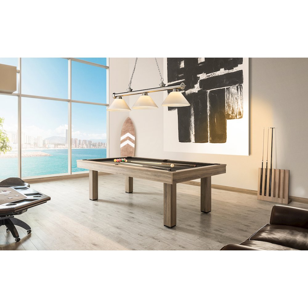 Z-Lite Cordon 3 Light Billiard, Steel Frame, White Shade Color. Picture 7