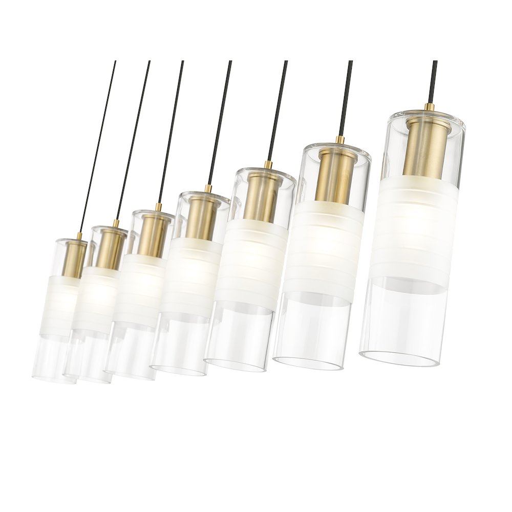 Z-Lite 7 Light Linear Chandelier. Picture 4