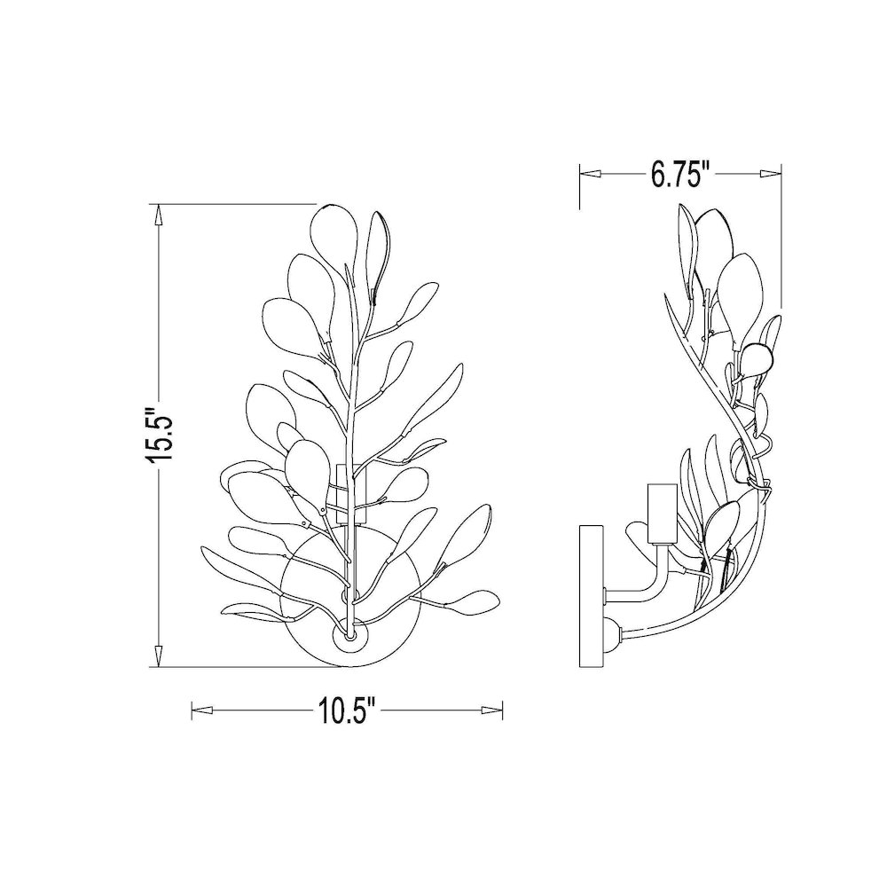 Z-Lite 1 Light Wall Sconce, Modern Gold. Picture 8