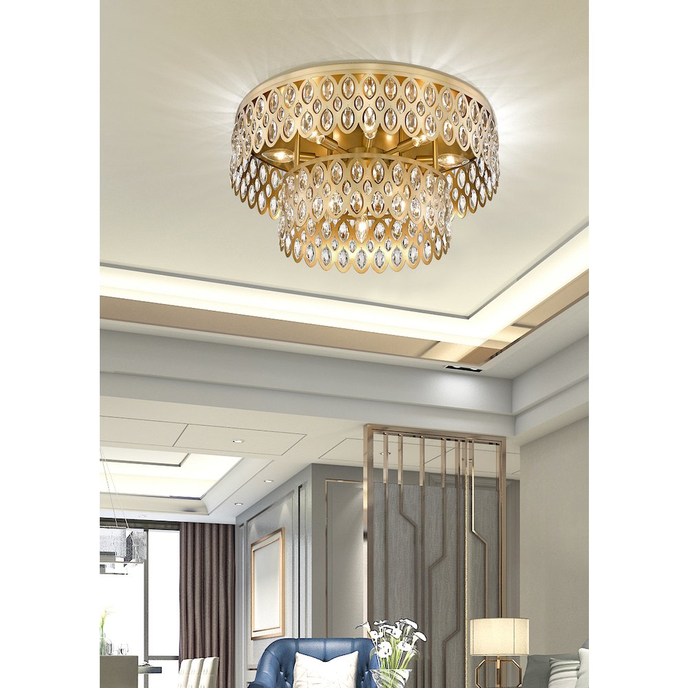 Z-Lite 12 Light Flush Mount. Picture 7
