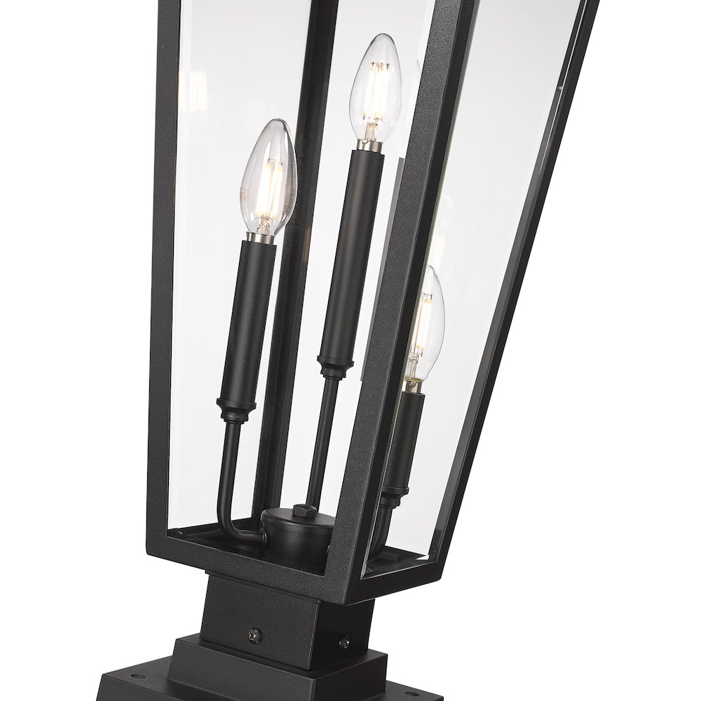 Z-Lite 3 Light Outdoor Pier Mounted Fixture. Picture 4