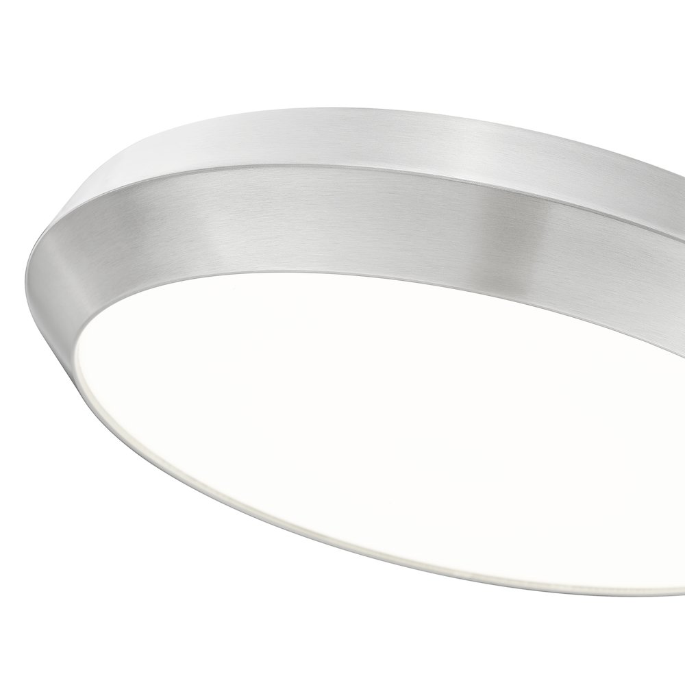 Z-Lite 1 Light Flush Mount, Brushed Nickel. Picture 4