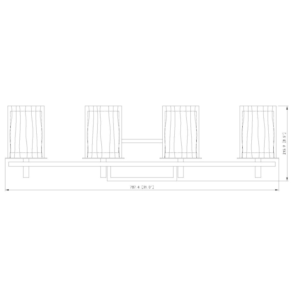 Z-Lite 4 Light Vanity. Picture 8