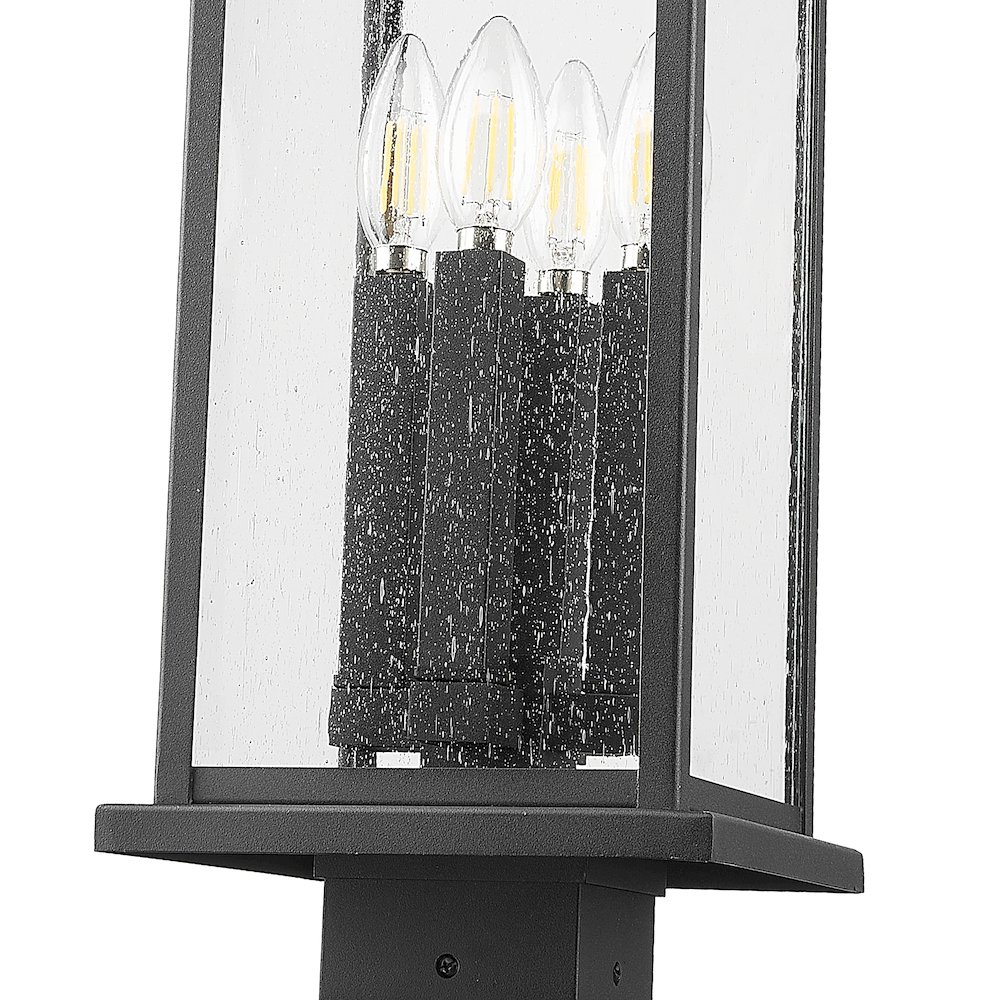 Z-Lite 4 Light Outdoor Post Mounted Fixture. Picture 4