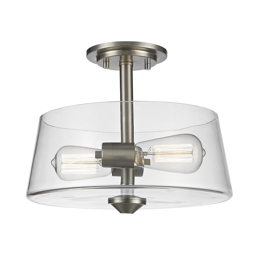 Z-Lite 2 Light Semi Flush Mount. Picture 1