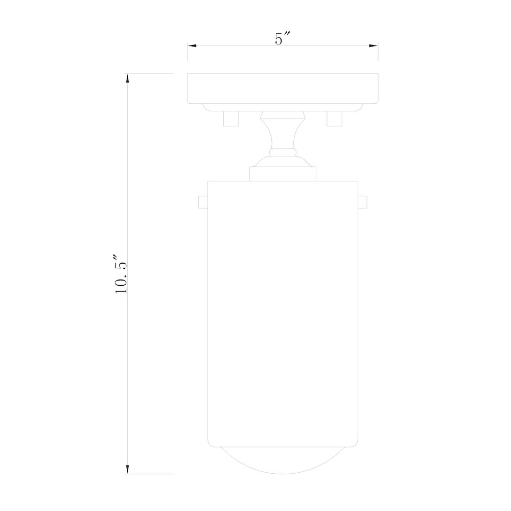 Z-Lite 1 Light Flush Mount. Picture 8
