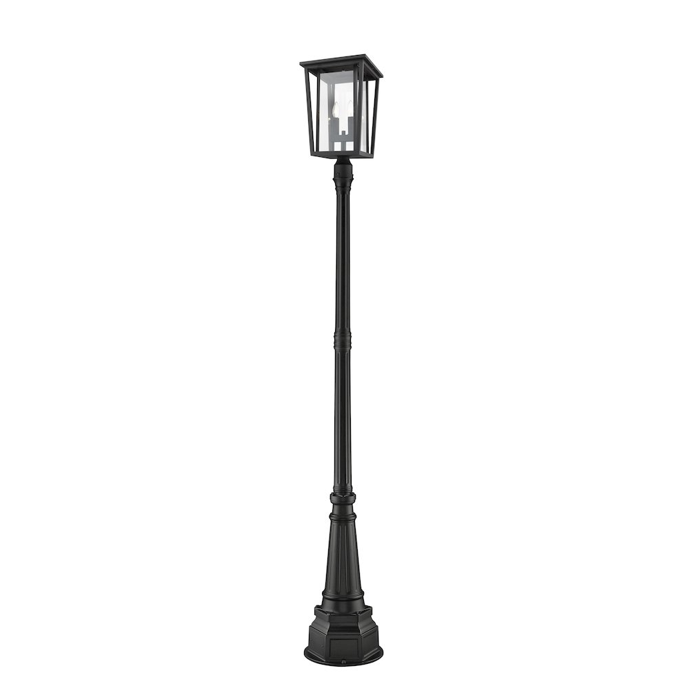 Z-Lite 2 Light Outdoor Post Mounted Fixture. Picture 1