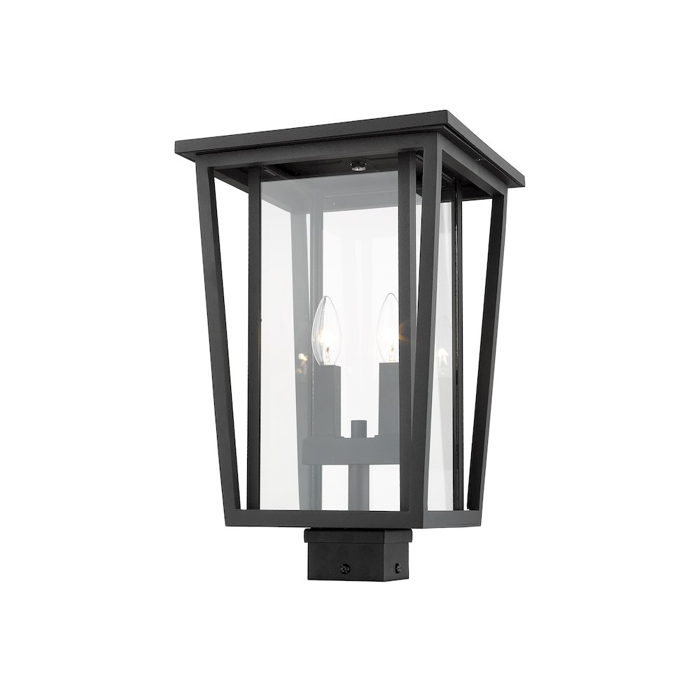 Z-Lite 2 Light Outdoor Post Mount Fixture. Picture 4