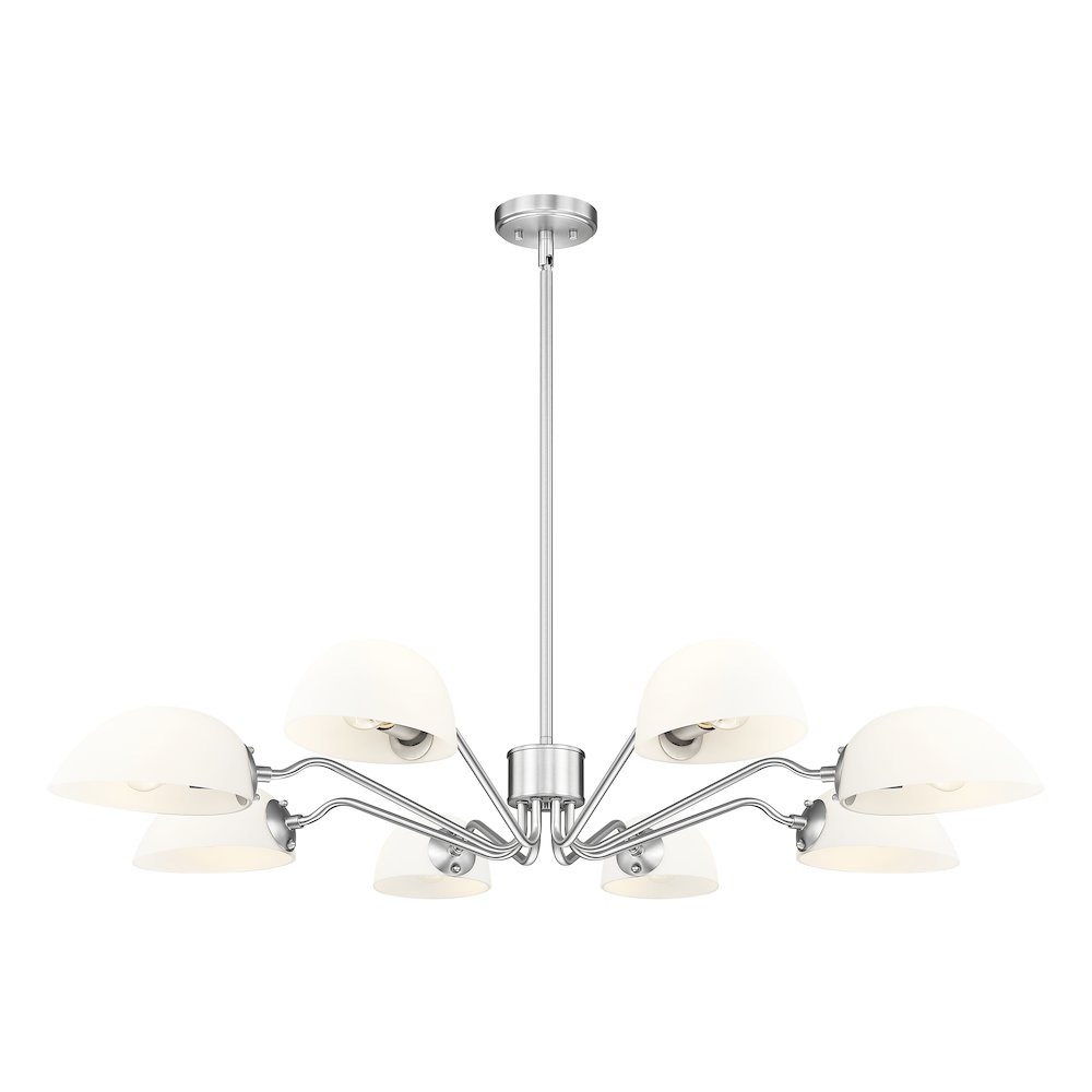 Z-Lite 8 Light Chandelier, Brushed Nickel. Picture 1