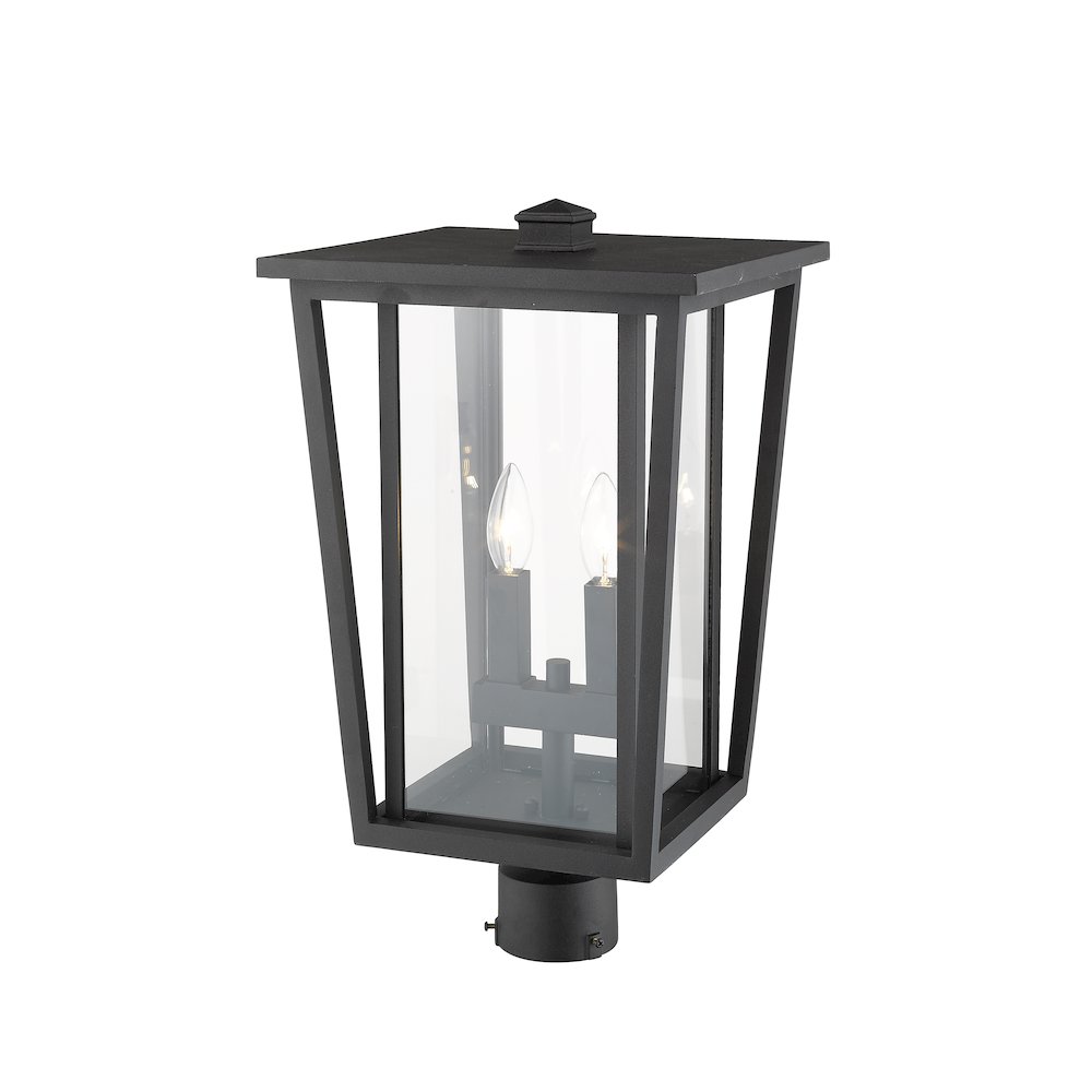 Z-Lite 2 Light Outdoor Post Mount Fixture. Picture 4
