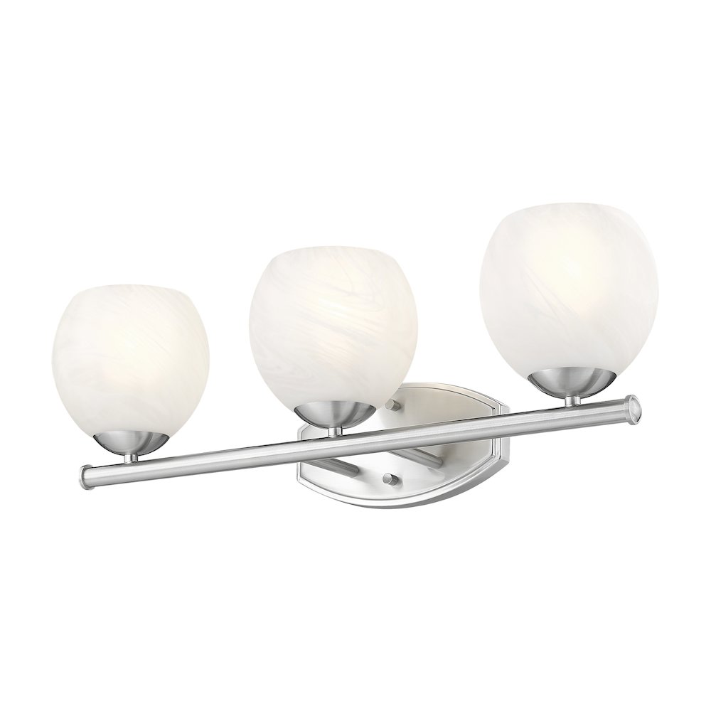 Z-Lite 3 Light Vanity, Brushed Nickel. Picture 3