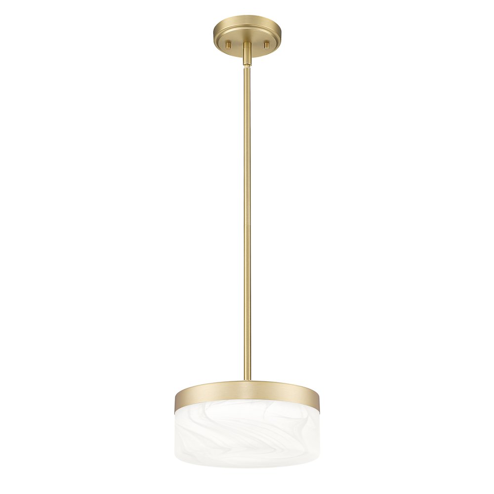Z-Lite 1 Light Pendant, Modern Gold. Picture 3