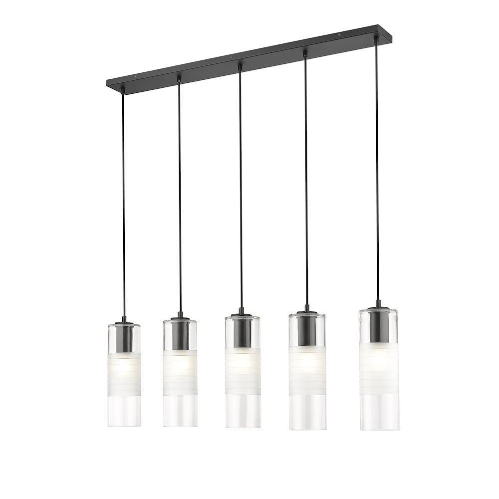 Z-Lite 5 Light Linear Chandelier. Picture 1