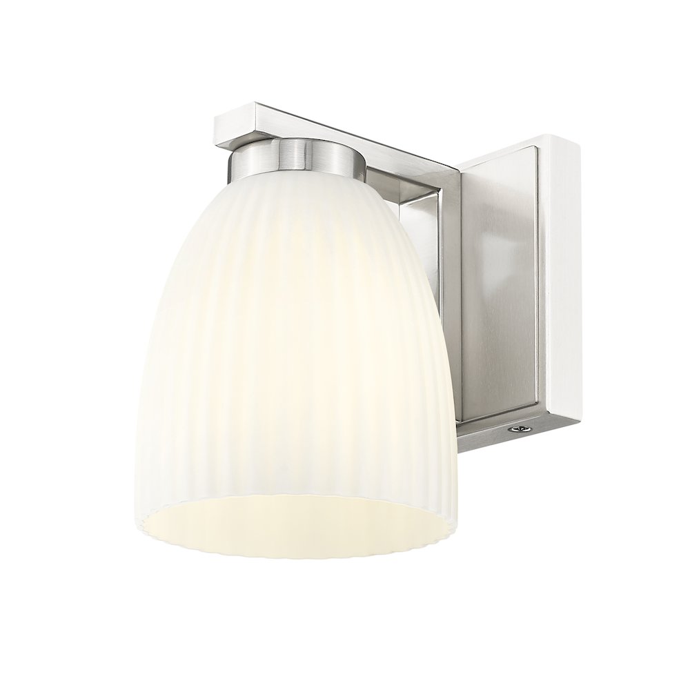 Z-Lite Naya 1 Light Wall Sconce in Brushed Nickel color, Steel frame. Picture 3