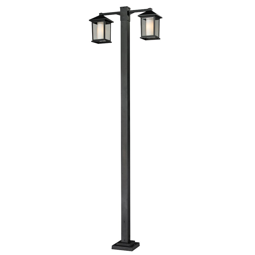 Z-Lite 2 Light Outdoor Post Mounted Fixture. Picture 1