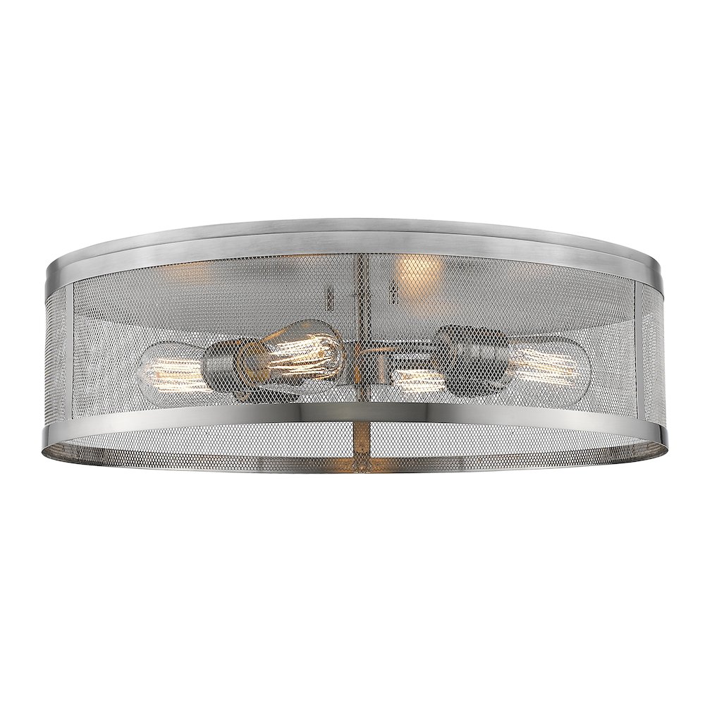 Z-Lite 4 Light Flush Mount. Picture 1