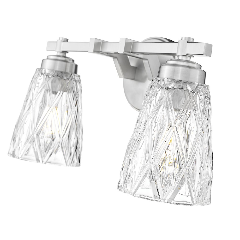 Z-Lite 2 Light Vanity, Brushed Nickel. Picture 4