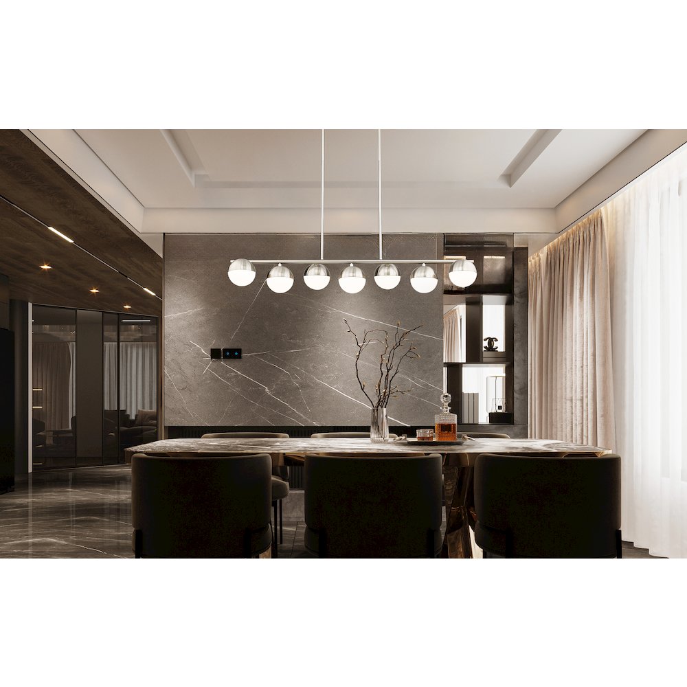 Z-Lite 7 Light Linear Chandelier. Picture 6