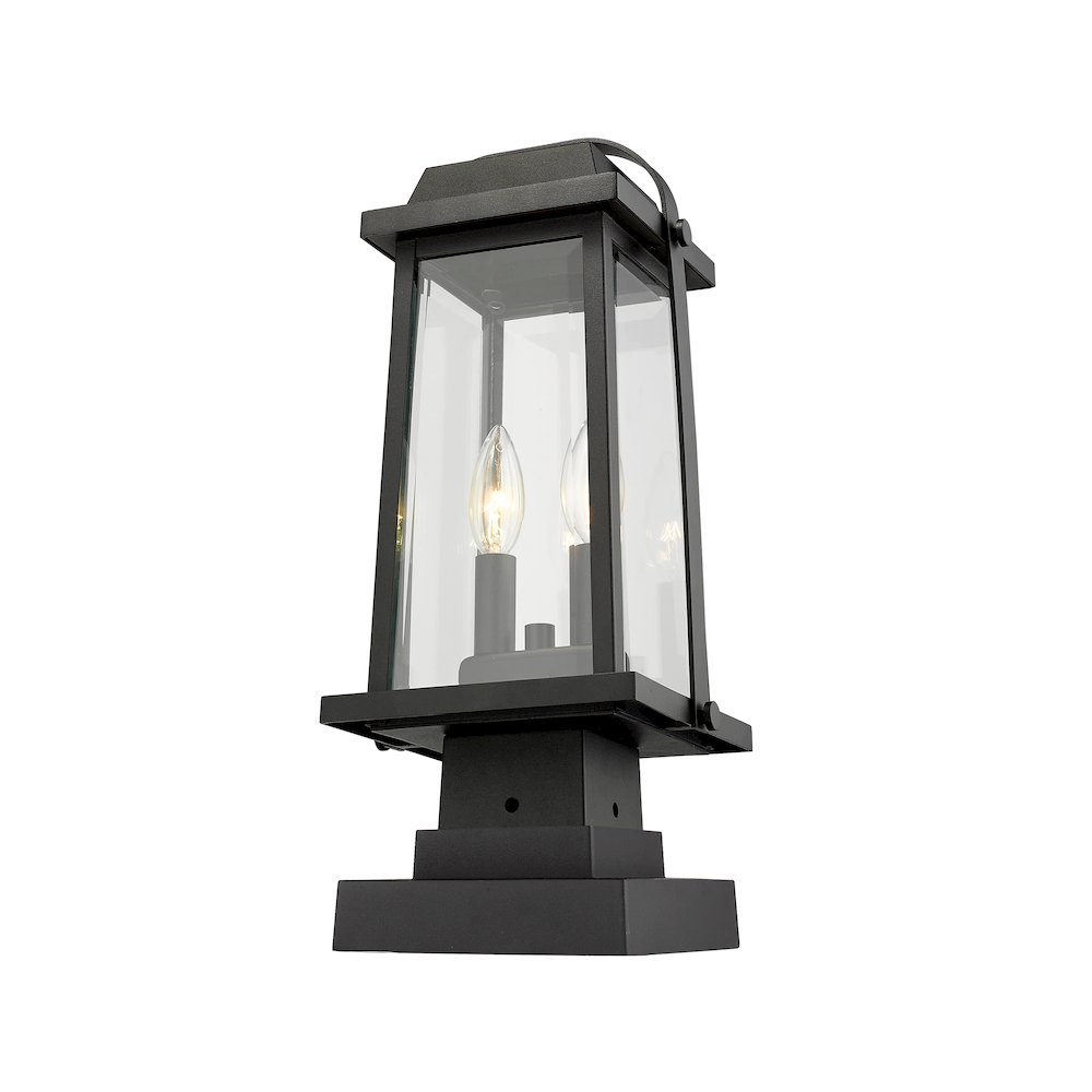 Z-Lite 2 Light Outdoor Pier Mounted Fixture. Picture 4