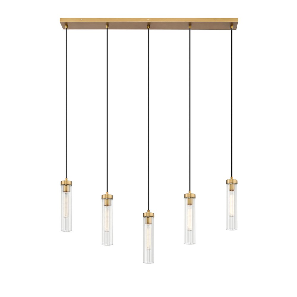 Z-Lite 5 Light Linear Chandelier. Picture 2