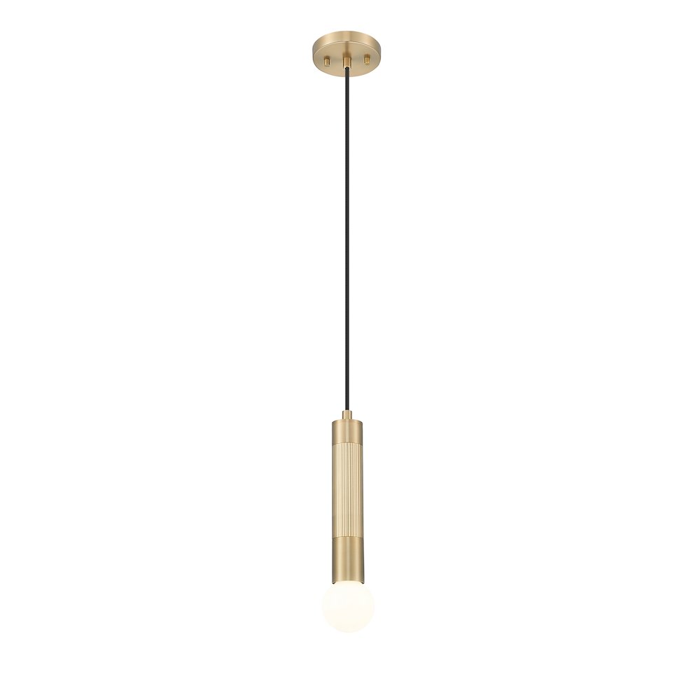 Z-Lite Stari 1 Light Pendant in Modern Gold color, Steel frame. Picture 2