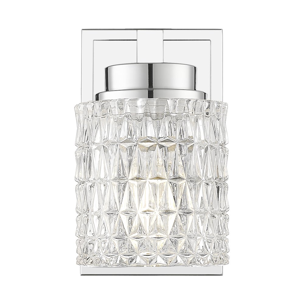 Z-Lite 1 Light Wall Sconce, Chrome. Picture 2
