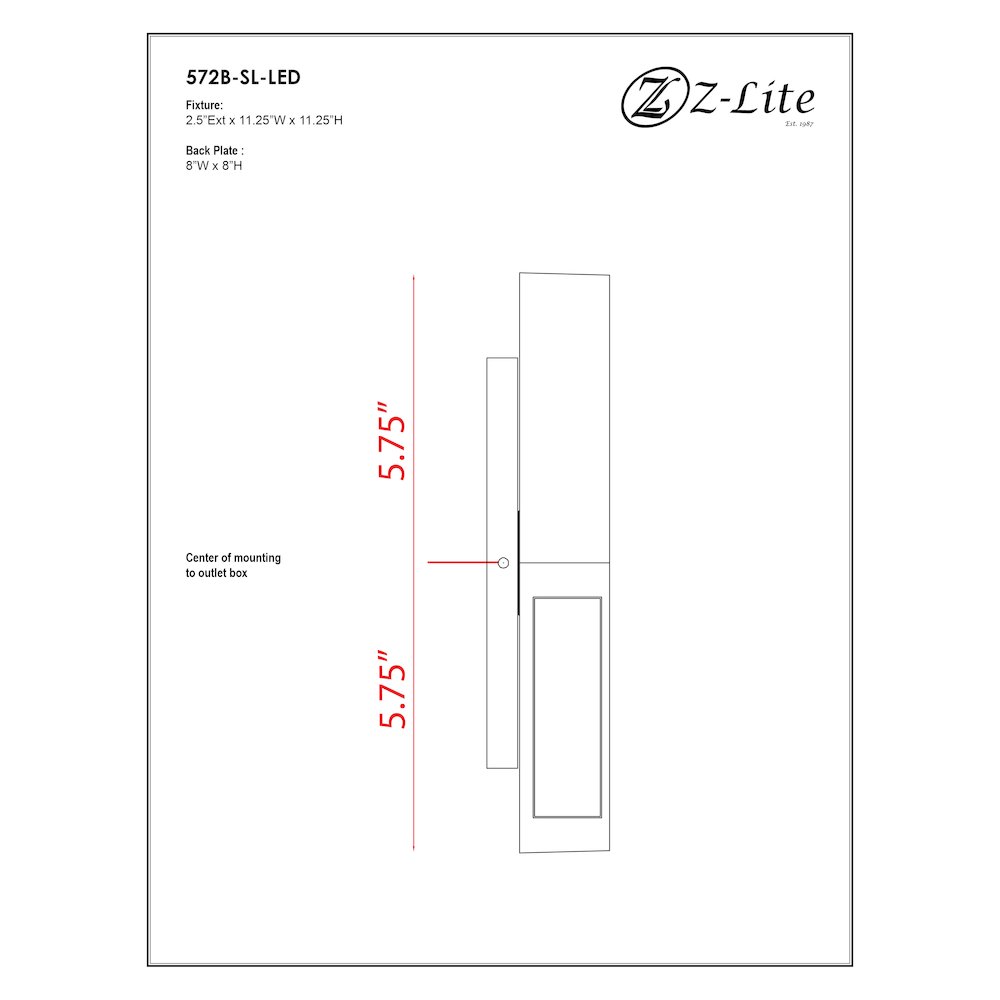 Z-Lite 2 Light Outdoor Wall Light. Picture 7