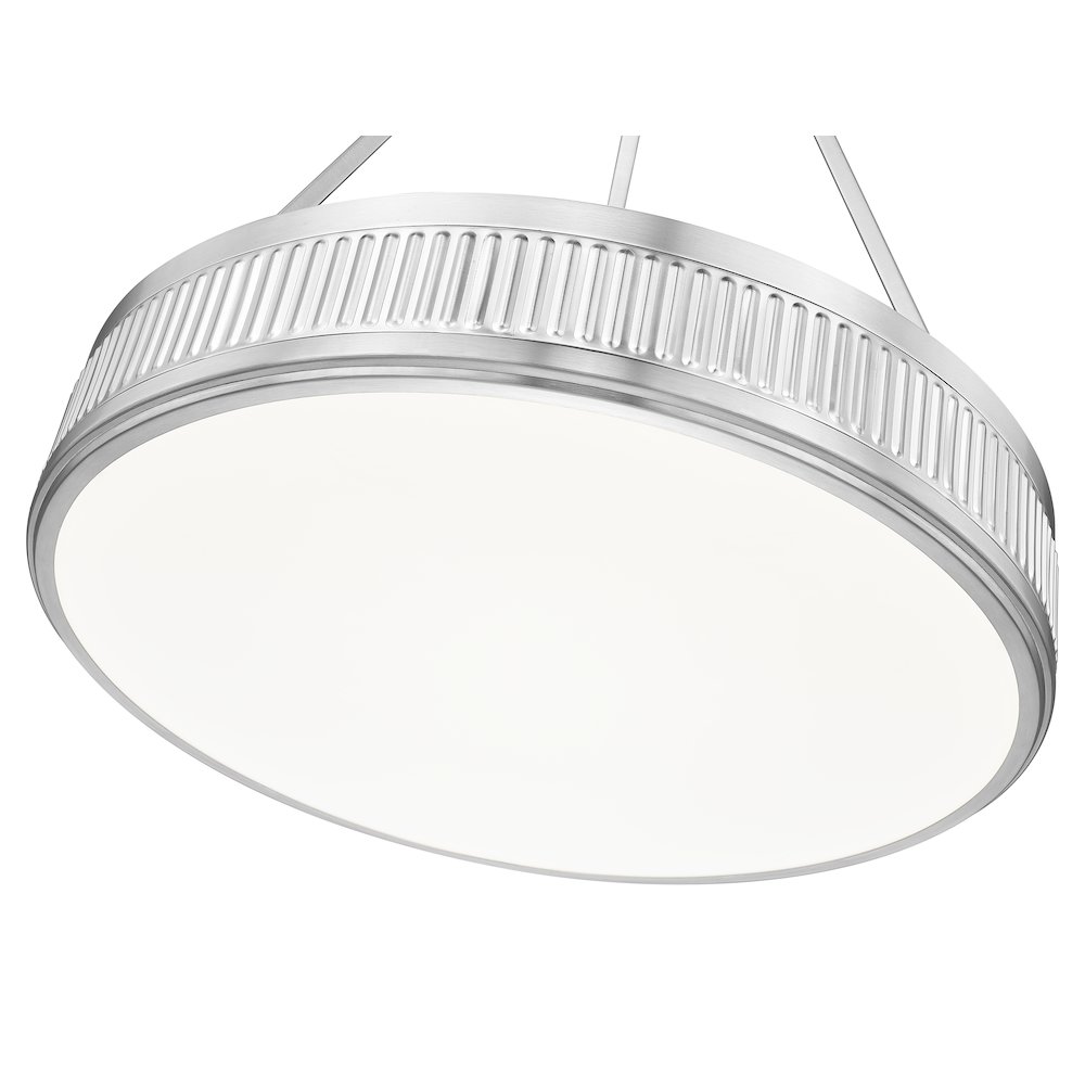Z-Lite 3 Light Pendant, Satin Nickel. Picture 4