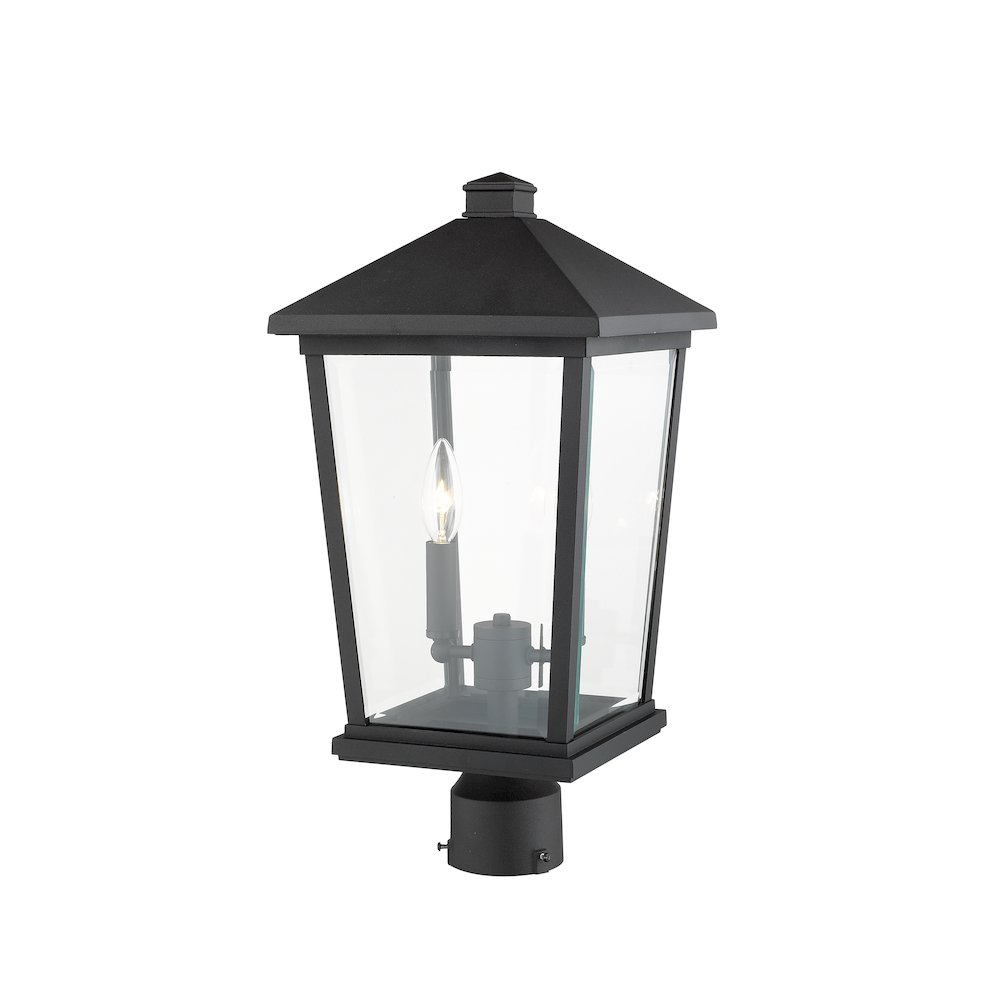 Z-Lite 2 Light Outdoor Post Mount Fixture. Picture 3