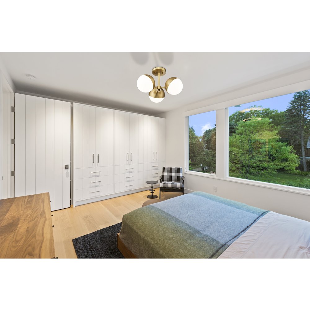 Z-Lite 3 Light Semi Flush Mount. Picture 7