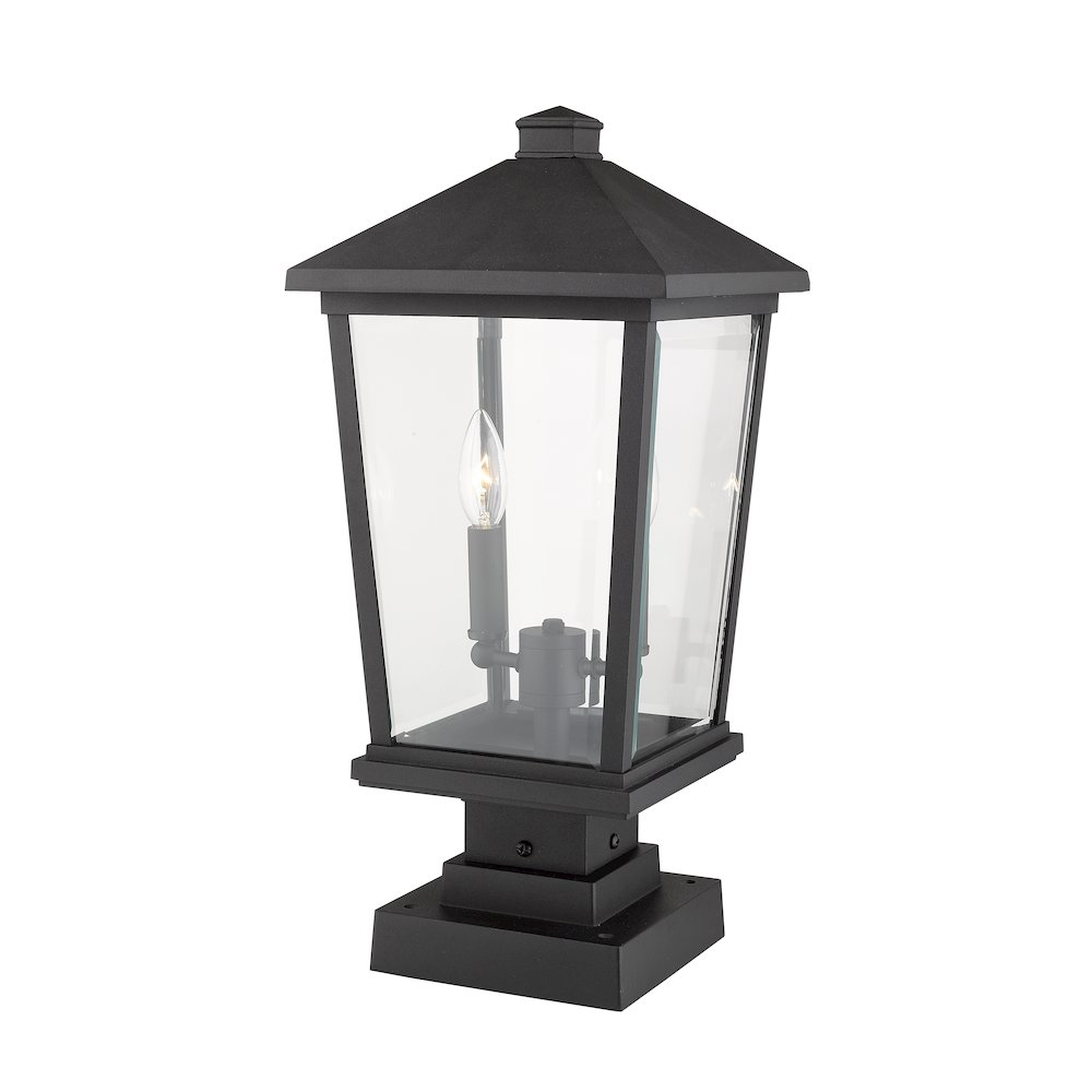 Z-Lite 2 Light Outdoor Pier Mounted Fixture. Picture 4